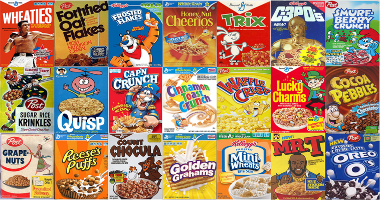 What was the most popular cereal in 1980?