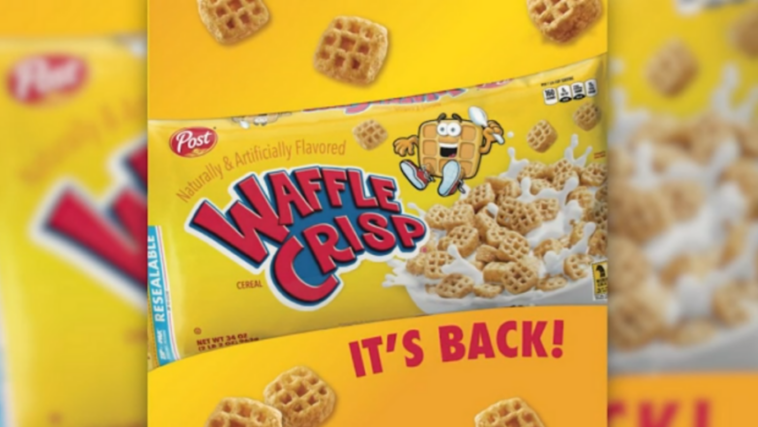 What year did Waffle Crisp cereal come out?