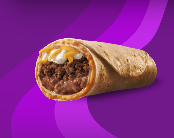 What's in the five layer burrito from Taco Bell?