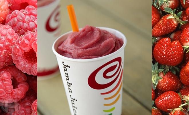 What's in the razzmatazz Jamba Juice?