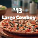What's on a cowboy pizza from Papa Murphy's?