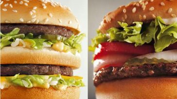 What's the difference between a quarter pound king and a Whopper?