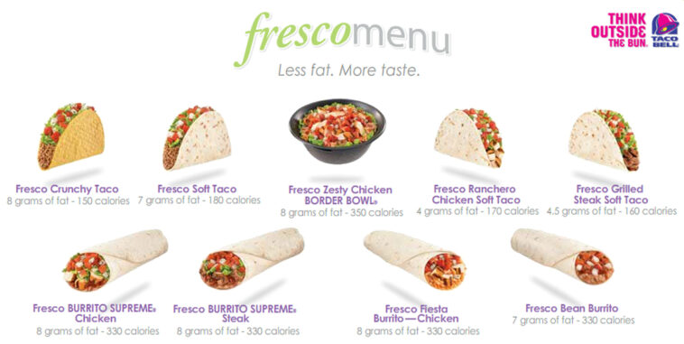 What's the healthiest thing on the Taco Bell menu?