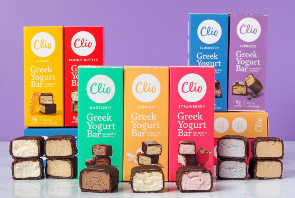 Where are Clio yogurt bars made?