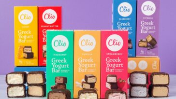 Where are Clio yogurt bars made?