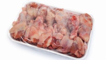 Where is just bare chicken processed?