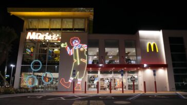 Where is the largest McDonald's in the world menu?