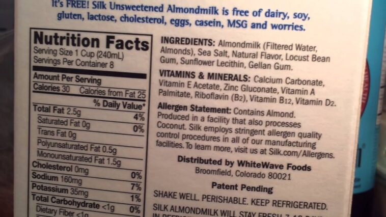 Which almond milk has no carrageenan?