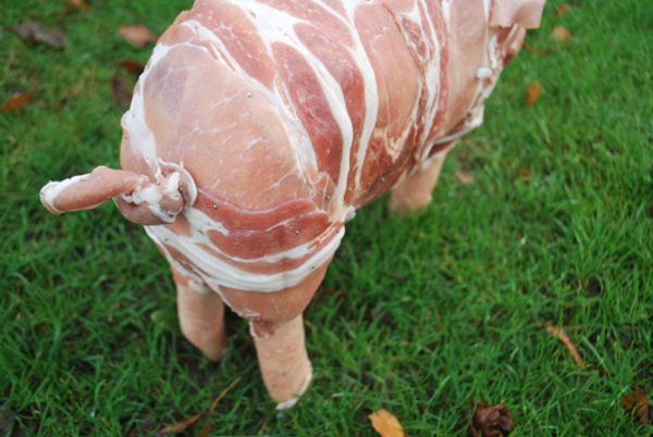 Which animal is made into bacon?