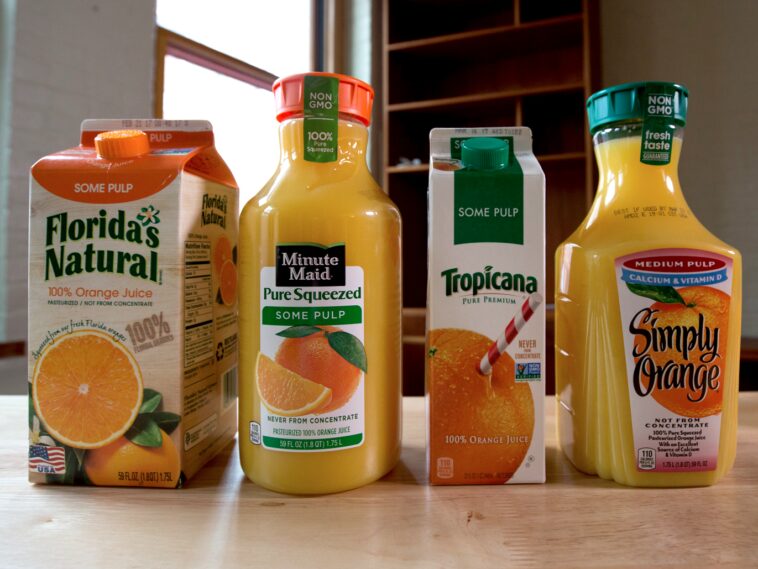 Which brand is real fruit juice?