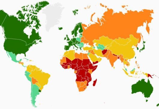 Which country has unhealthiest cuisine?