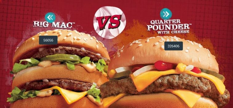 Which is better Big Mac or Quarter Pounder with Cheese?