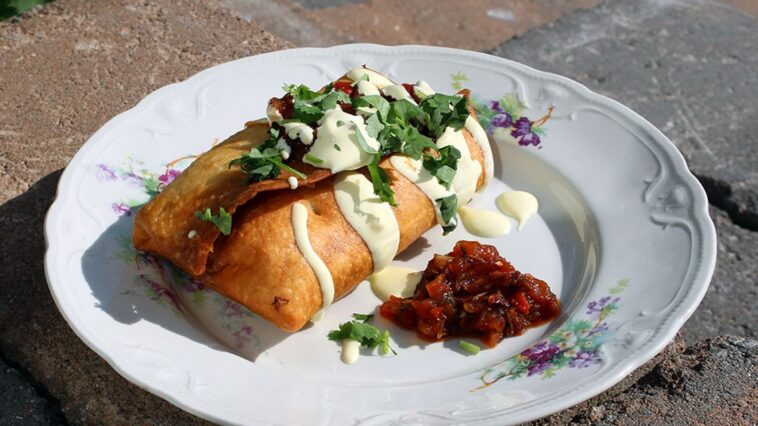 Which is healthier a burrito or chimichanga?