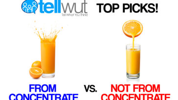 Which juice is better from concentrate or not?