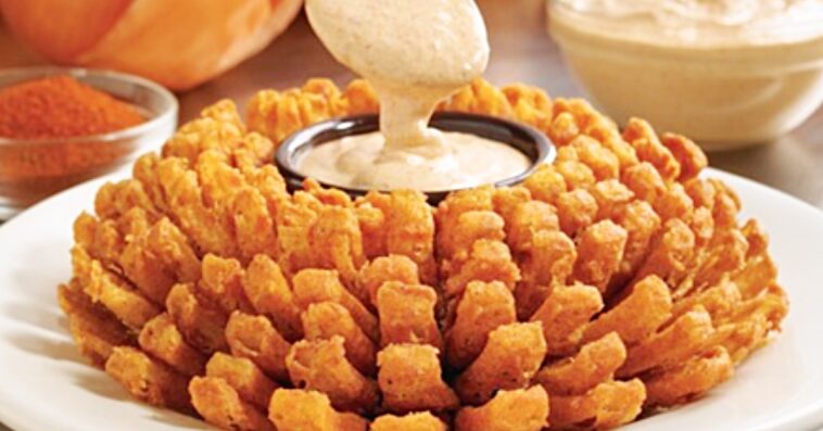 Who has the bloomin onion first?