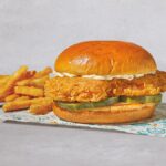 Who has the new flounder sandwich?