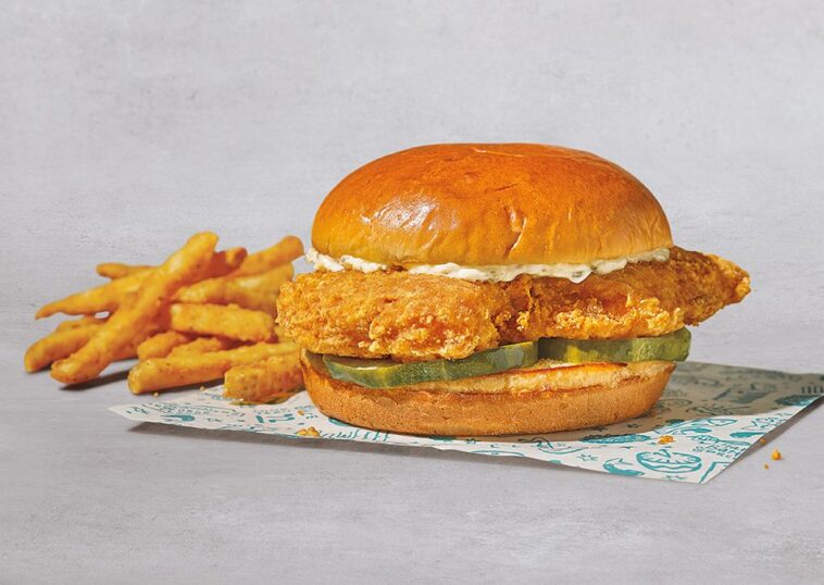 Who has the new flounder sandwich?
