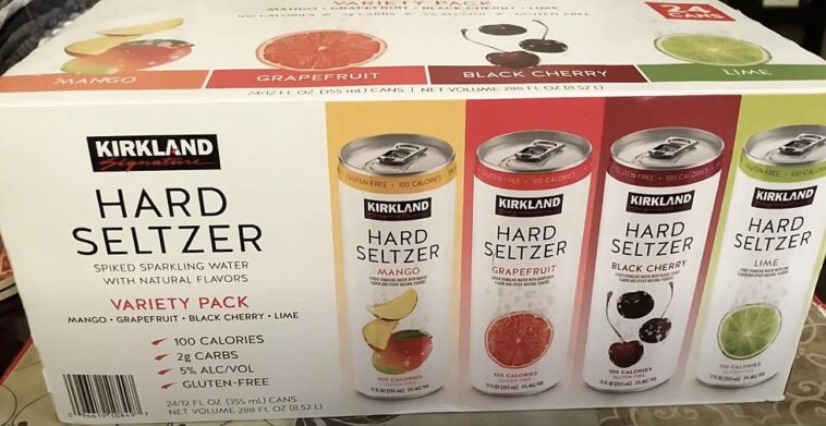 Who makes Costco seltzer water?