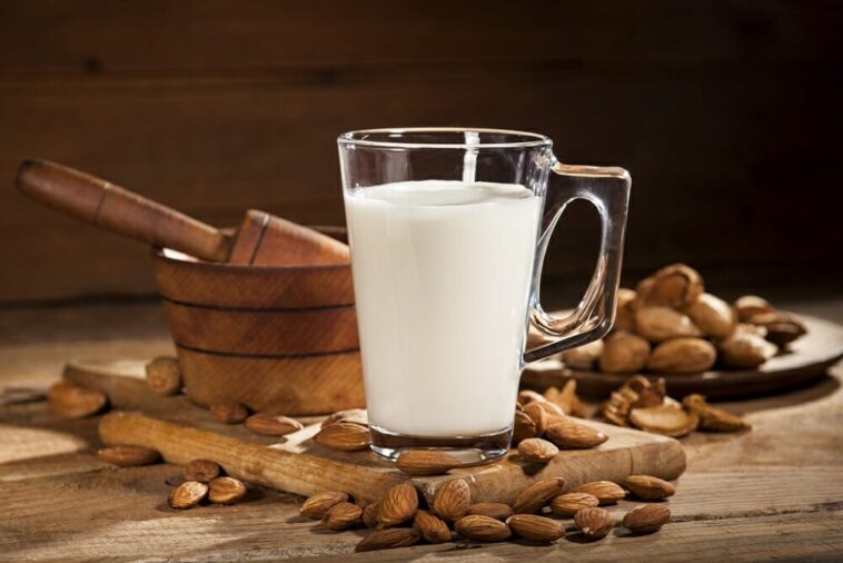 Who should not drink almond milk?