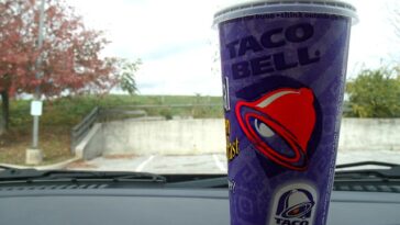 Why are some Taco Bells purple?