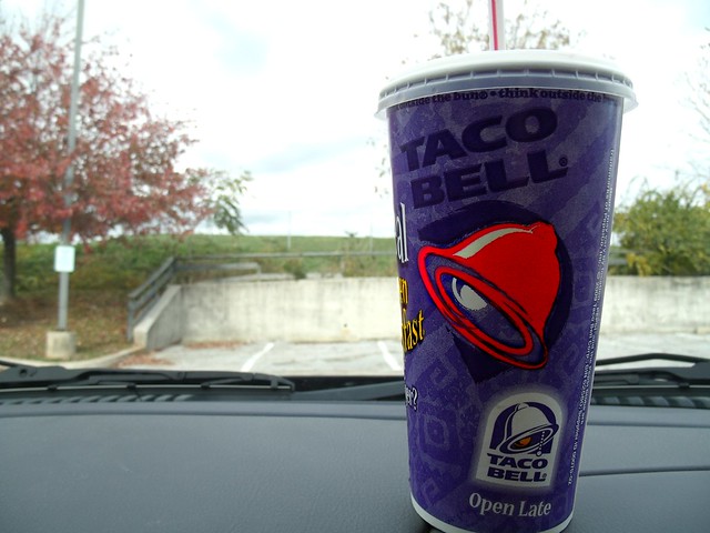 Why are some Taco Bells purple?