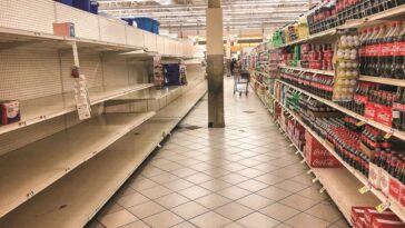 Why are the grocery store shelves empty?