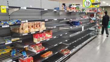 Why are the shelves empty at stores?