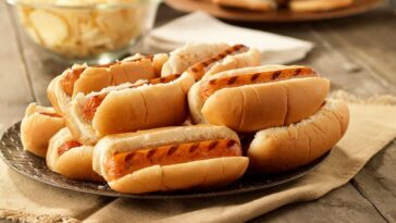 Why are there 8 buns and 10 hot dogs?