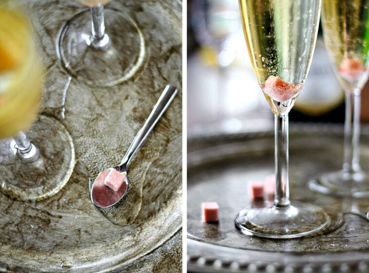 Why do they put sugar cubes in Champagne?