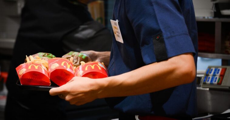 Why do we use blue gloves McDonalds?