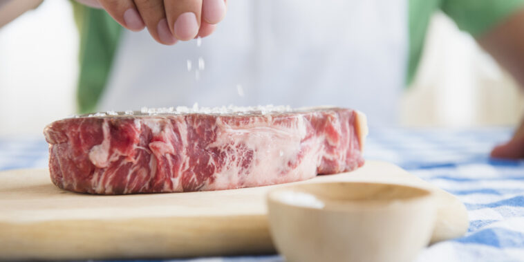 Why do you salt meat before cooking?
