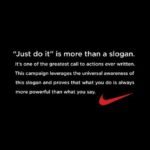 Why does Nike say just do it?