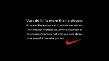 Why does Nike say just do it?