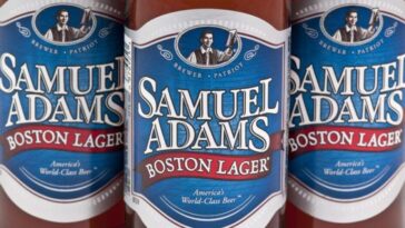 Why is Samuel Adams banned in 15 states?