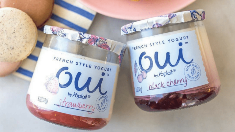 Why is oui yogurt in glass?
