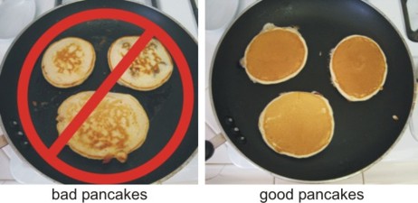 How long should I wait to flip a pancake?