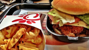 How many calories in Chick-fil-A chicken biscuit without biscuit?