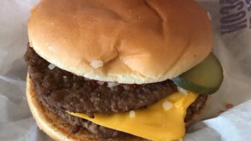 How many calories is a McDouble without the bun?