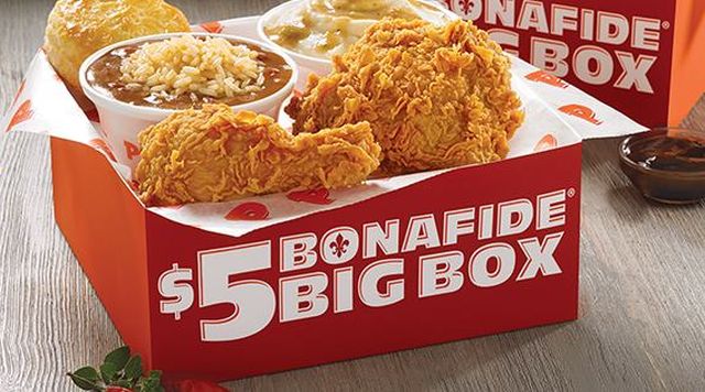 How many pieces of chicken are in a Popeyes big box?