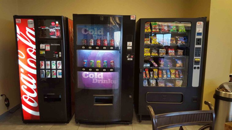 How many snacks fit in a vending machine?