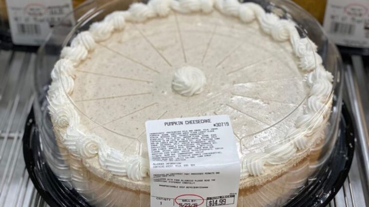 How much is pumpkin cheesecake at Costco?
