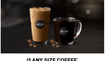 Is Mcdonalds iced coffee $1?