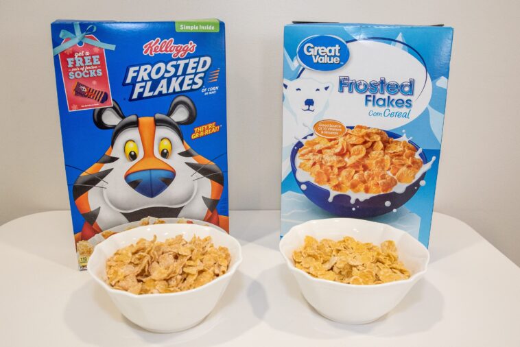 Is generic cereal the same as name brand?