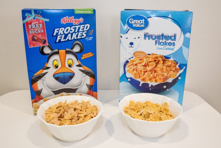 Is generic cereal the same as name brand?