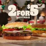 What are the 2 for $5 at Burger King?