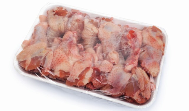 Where is just bare chicken processed?