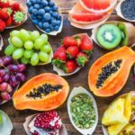 Which fruit has most protein?
