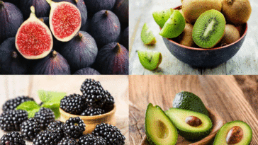 Which fruit is highest in protein?